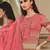 Peach digital print cotton silk salwar