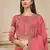 Peach digital print cotton silk salwar