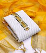 White woven jacquard salwar