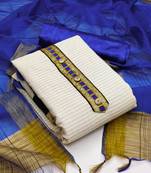 White woven jacquard salwar