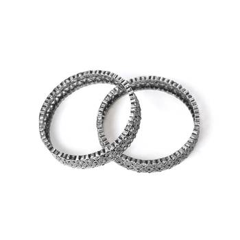 Antique Oxidised Silver Plated Traditional Bangle Set Jewellery for Women & Girls 3