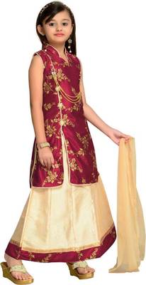 kbkidswear girls party wear lahnga choli with dupatta set 2