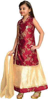 kbkidswear girls party wear lahnga choli with dupatta set 3