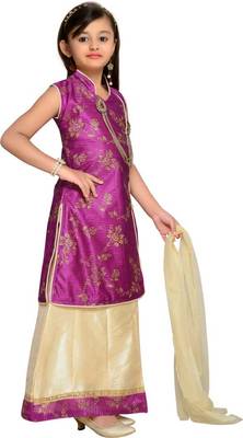 kbkidswear girls party wear lahnga choli with dupatta set 2