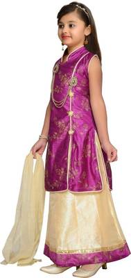 kbkidswear girls party wear lahnga choli with dupatta set 3