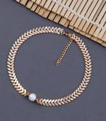 Gold Plated Neckalce Classic Look For Women And Girls