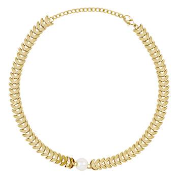 Gold Plated Neckalce Classic Look For Women And Girls 2