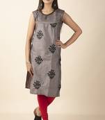 Maira Cotton Women's Embroidery Plant With Flowers Designed Kurti