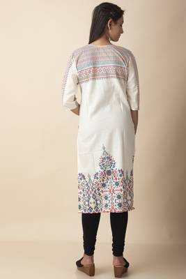 Pihu Cotton Women's Embroidery Ethnic Patterned Designed Kurti 4