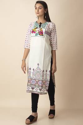 Pihu Cotton Women's Embroidery Ethnic Patterned Designed Kurti 2