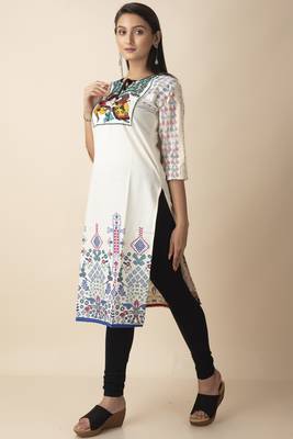 Pihu Cotton Women's Embroidery Ethnic Patterned Designed Kurti 3