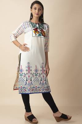 Pihu Cotton Women's Embroidery Ethnic Patterned Designed Kurti 4