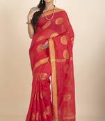 Aarna Handloom Cotton Silk Chakra Printed Saree