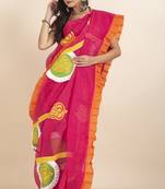 Ranimaa Retro Bengal Style Noiel Applique Work Saree