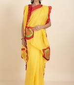 Ranimaa Retro Bengal Style Noiel Applique Work Saree