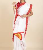 Ranimaa Retro Bengal Style Noiel Applique Work Saree