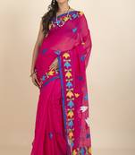 Darika Noiel Applique Embroidery Saree