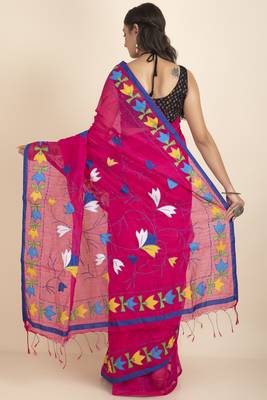 Darika Noiel Applique Embroidery Saree 5