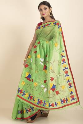 Darika Noiel Applique Embroidery Saree 3
