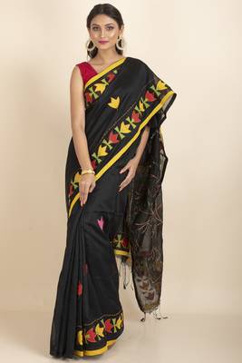 Darika Noiel Applique Embroidery Saree 2
