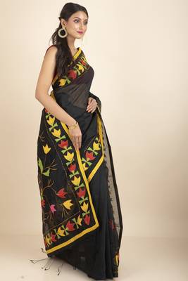 Darika Noiel Applique Embroidery Saree 4