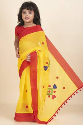 Anushka Kids Saree For Blouse And Petticoat 1