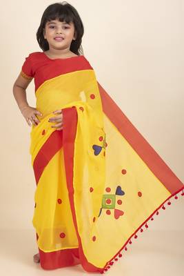 Anushka Kids Saree For Blouse And Petticoat 2
