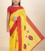 ANUSHKA KIDS SAREe WITH STITCHED BLOUSE AND PETTICOAT