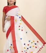 Aishwarya Kids Saree  With Stitched Blouse And Petticoat