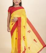 Aishwarya Kids Saree  With Stitched Blouse And Petticoat