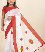 Aishwarya Kids Saree For Ages 3 10 With Stitched Blouse And Petticoat