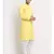 Men Cotton Striped Yellow Kurta with Pyjamas