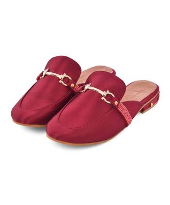 Gem Stone Maroon Loafers 2