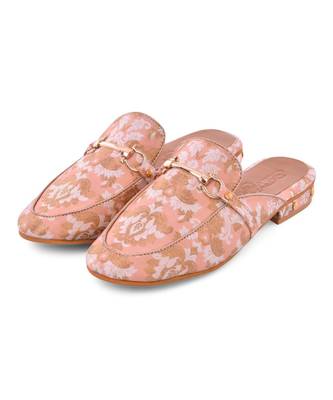 Nude Pink Baroque Loafers 2