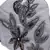 Anekaant   Ply Grey & Black Faux Silk Foliage Embellished Fabric Fashion Mask