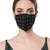 Anekaant   Ply Black Faux Silk Floral Embellished Fabric Fashion Mask