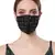 Anekaant   Ply Black Faux Silk Floral Embellished Fabric Fashion Mask