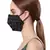 Anekaant   Ply Black Faux Silk Floral Embellished Fabric Fashion Mask