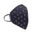 Anekaant   Ply Black Faux Silk Floral Embellished Fabric Fashion Mask