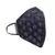 Anekaant   Ply Black Faux Silk Floral Embellished Fabric Fashion Mask