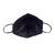 Anekaant   Ply Black Faux Silk Floral Embellished Fabric Fashion Mask