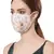 Anekaant   Ply cream & multi Faux Silk Foliage Embellished Fabric Fashion Mask