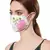 Anekaant   Ply White & Pink Cotton Floral Embroidered Fabric Fashion Mask