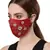 Anekaant   Ply Maroon & Gold Faux Silk Floral Embellished Fabric Fashion Mask