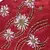 Anekaant   Ply Maroon & Gold Faux Silk Floral Embellished Fabric Fashion Mask