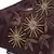 Anekaant   Ply Chocolate Brown & Gold Faux Silk Floral Embellished Fabric Fashion Mask