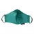 Anekaant   Ply Green & Gold Faux Silk Botanical Embellished Fabric Fashion Mask