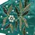 Anekaant   Ply Green & Gold Faux Silk Botanical Embellished Fabric Fashion Mask