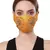 Anekaant   Ply Mustard & Antique Gold Faux Silk Floral Textured Embellished Fabric Fashion Mask