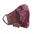 Anekaant   Ply Maroon & Gold Faux Silk Floral Printed Fabric Fashion Mask